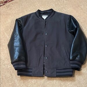 Old Navy Boys’ Dark Gray and Black Bomber Jacket